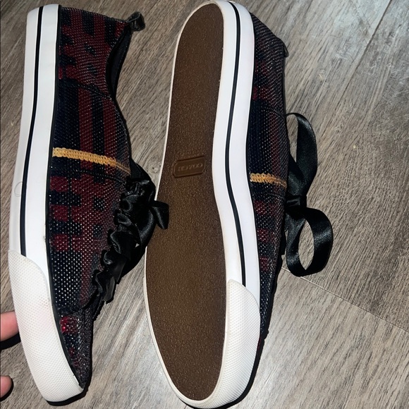 Coach Women's Red and Black Patterned Sneakers Sz 9 - Picture 3 of 5